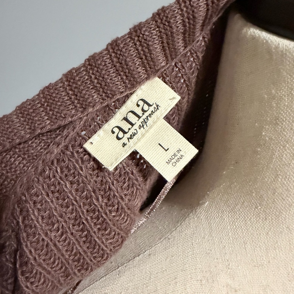 a.n.a Women's Light Brown Long Knit Cardigan - Picture 7 of 7